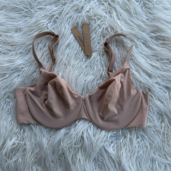 Skims Smoothing Intimates Unlined Full Coverage Bra Clay Size 38C - Picture 1 of 8